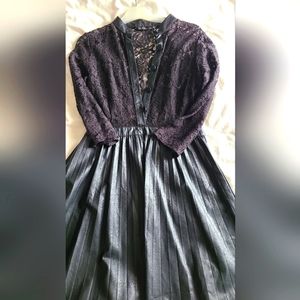 Lace and Faux Leather Zara Dress